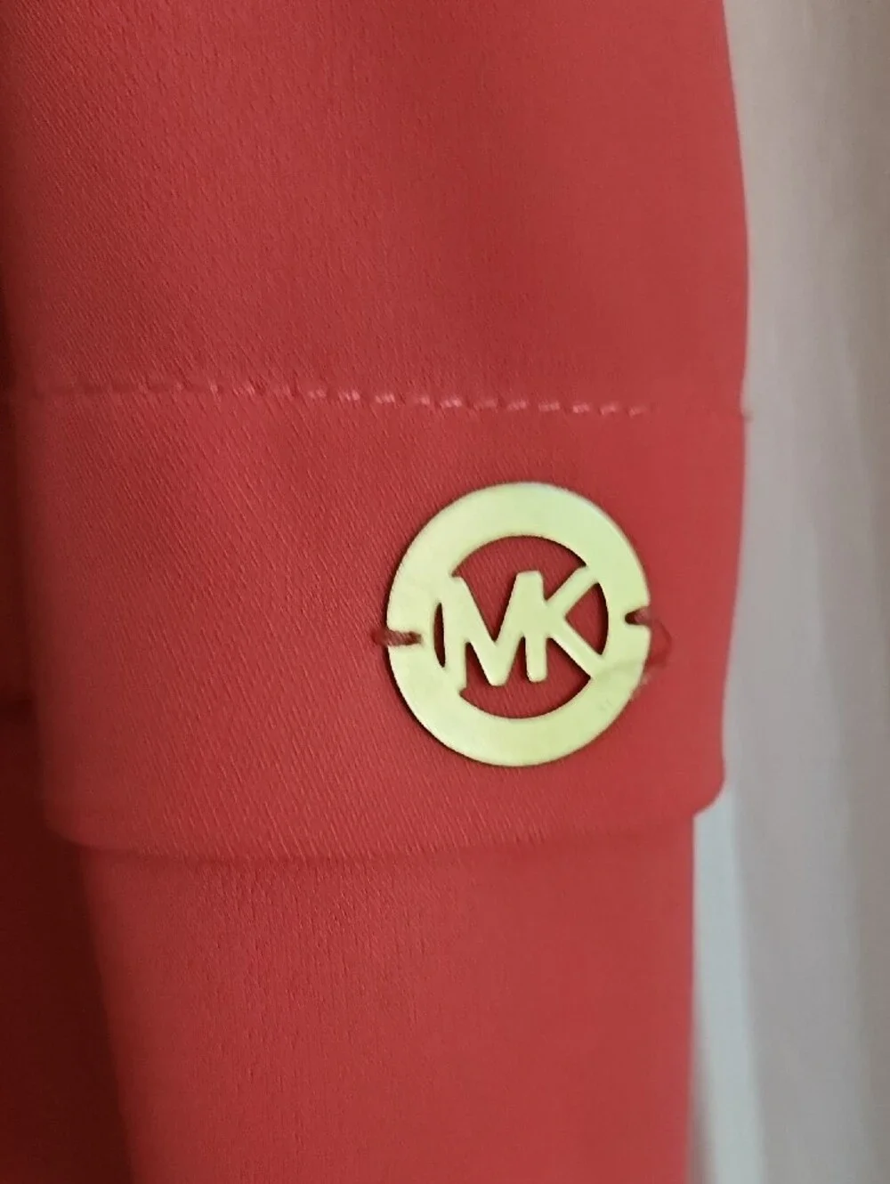Michael Kors Coral-Pink Layered Sleeveless Top
